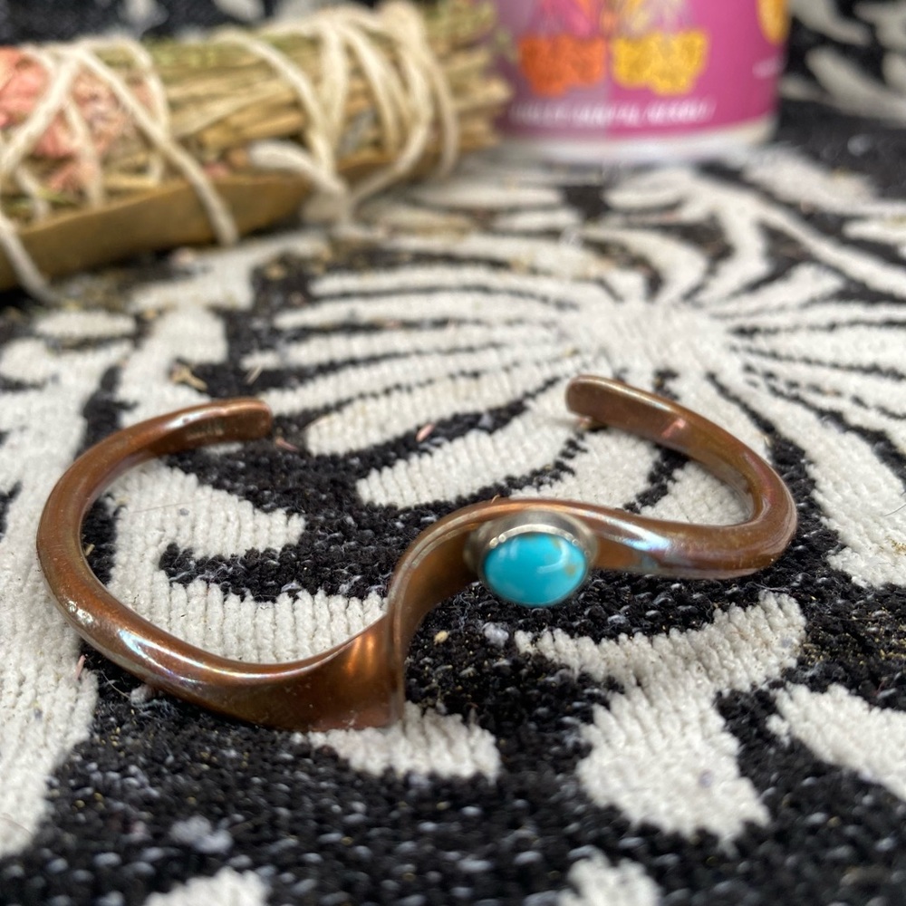 Turquoise copper bracelet from Tuscan